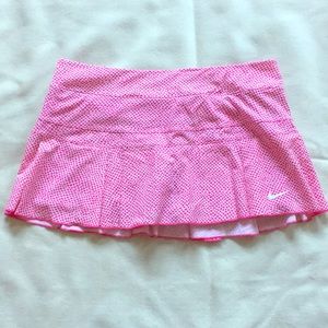 Nike Hot Pink Print Tennis Skirt
